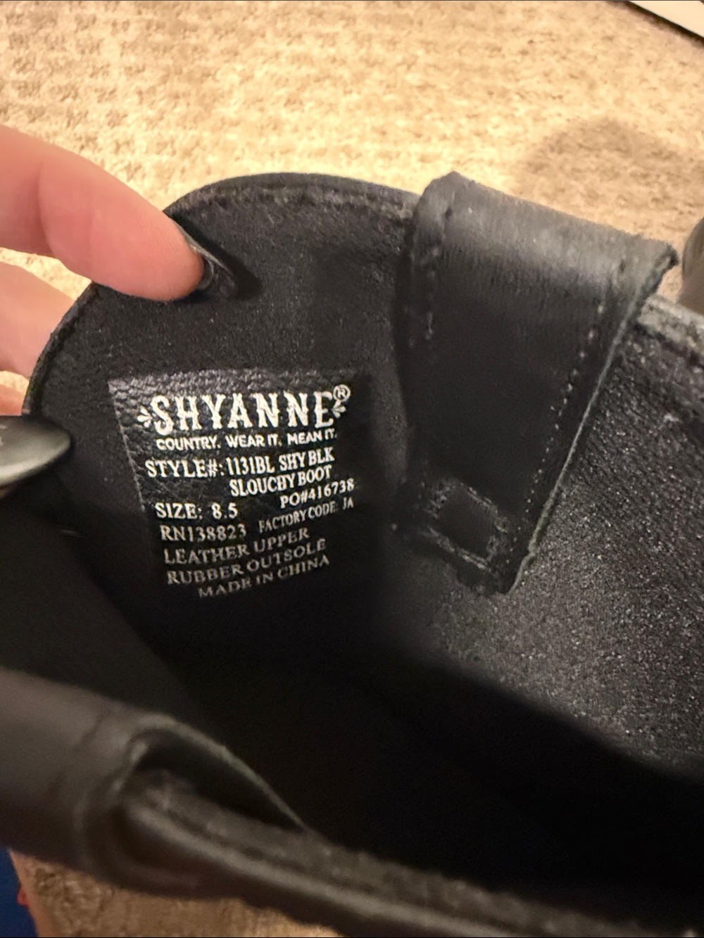 Women’s black cowboy boots - Shyanne - Picture 4 of 6